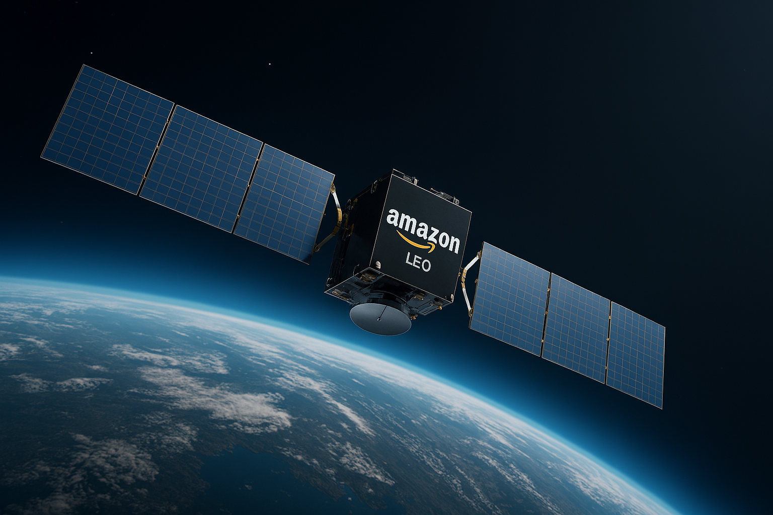 Satélite Amazon Leo em órbita